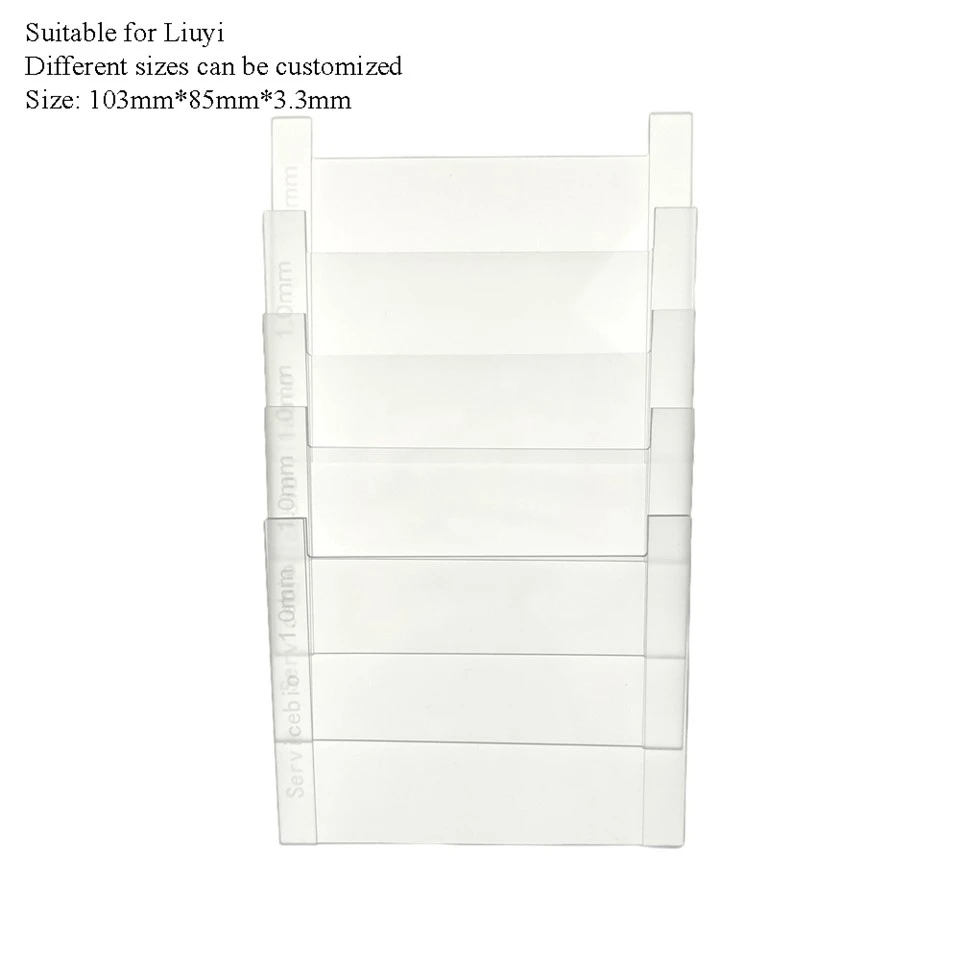 Concave Glass Plate, 1.0 mm (for Liuyi,with Reference Line)