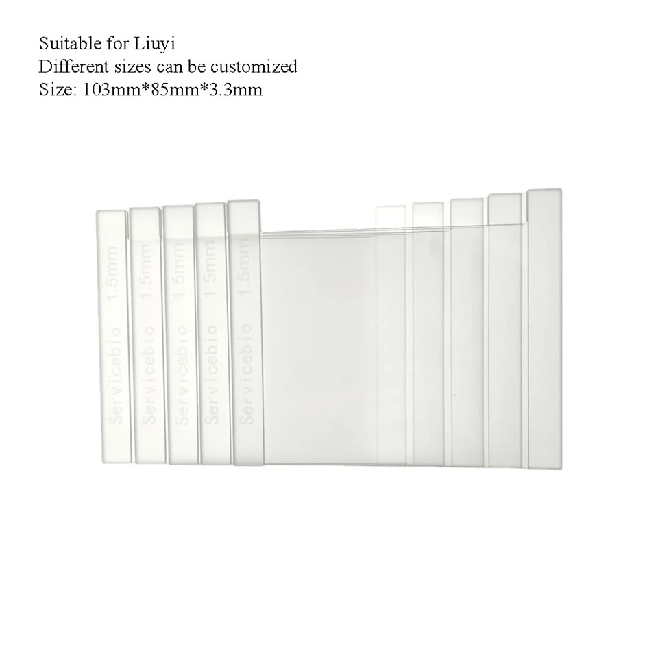 Concave Glass Plate, 1.5 mm (for Liuyi,with Reference Line)
