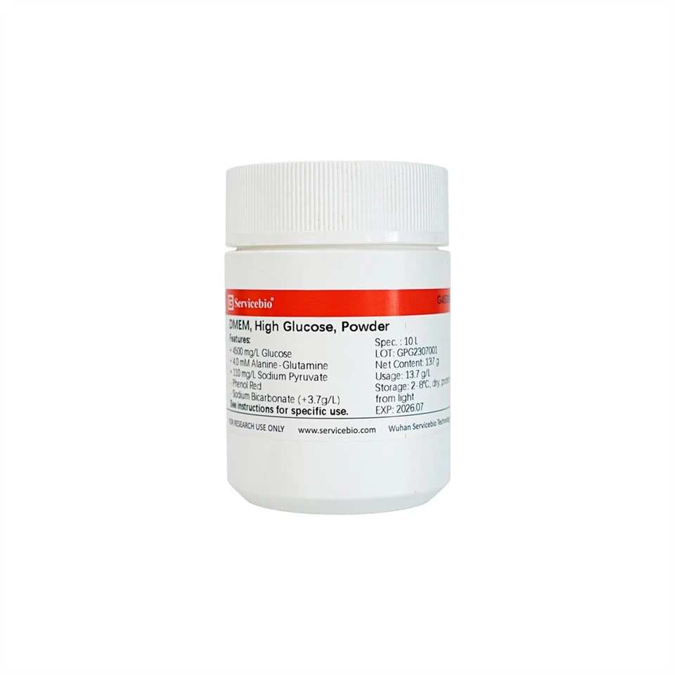 DMEM, High Glucose, Powder, L-Alanyl-L-Glutamine, No Phenol Red