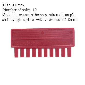 Electrophoresis Comb, 1.0 Mm, 10 Teeth