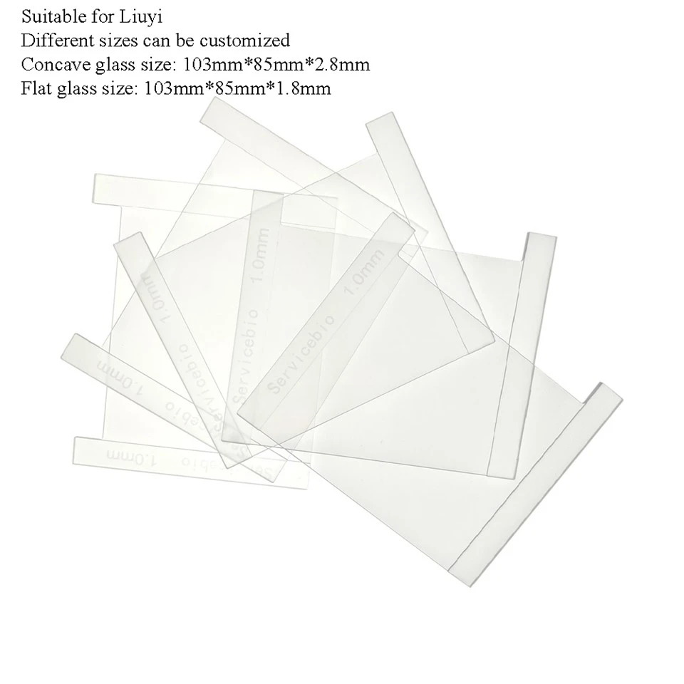 Glass Plate Set, 1.0 mm (for Liuyi,with Reference Line)