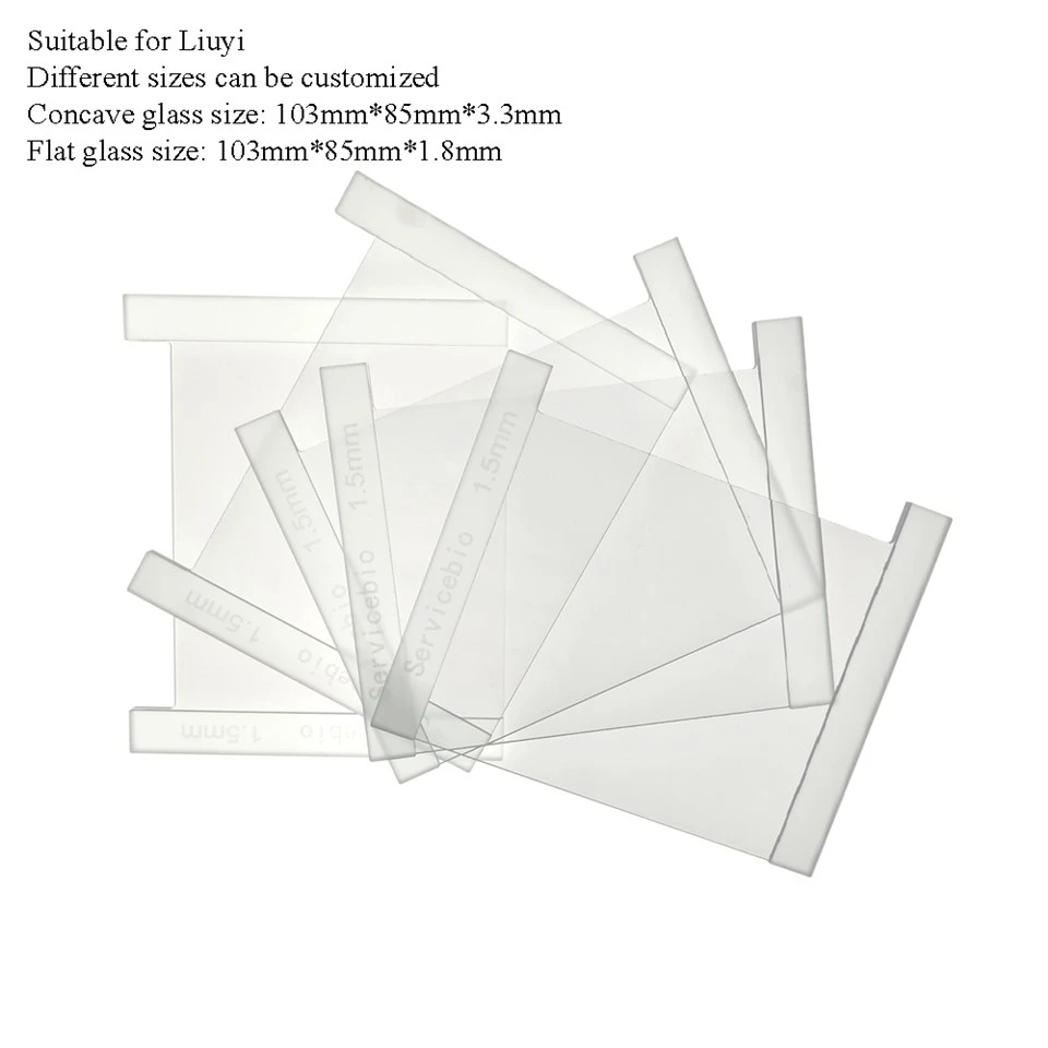 Glass Plate Set, 1.5 mm (For Liuyi,with Reference Line)