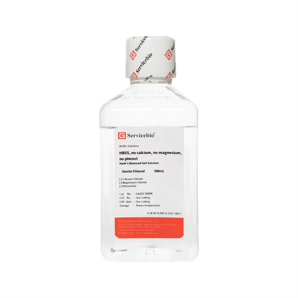HBSS, No Calcium, No Magnesium, No Phenol Red