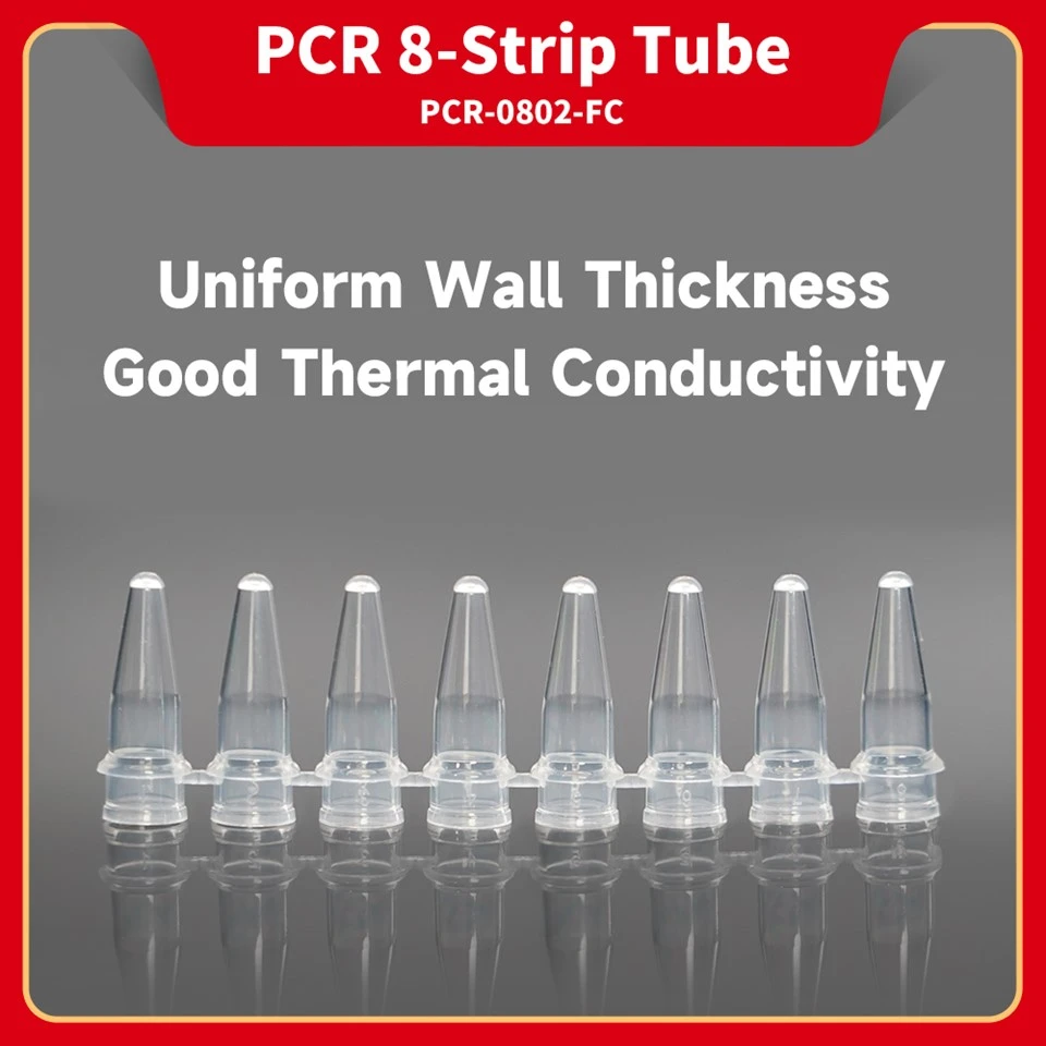 PCR 8-Strip Tubes, Transparent, 200 μL